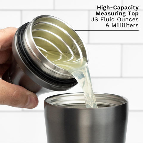 Elevated Craft coctel shaker diseño ergonómico para agarre cómodo