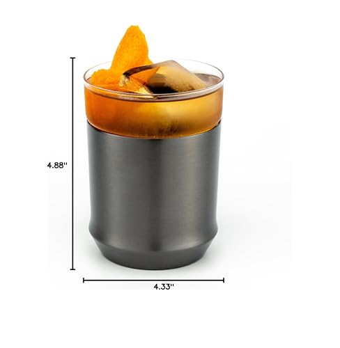 Elevated Craft Hybrid Glass: Uso versátil para Old Fashioned o bourbon.