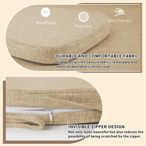 Almohadillas ELFJOY con cierre oculto que protege la superficie de la silla.