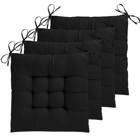 ELFJOY cojin-silla-17x17-negro ofrece soporte cómodo para largas comidas
