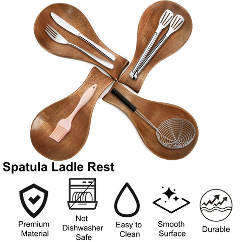 ELFULLY borde-sin-aristas-madera ofrece tacto suave para utensilios.