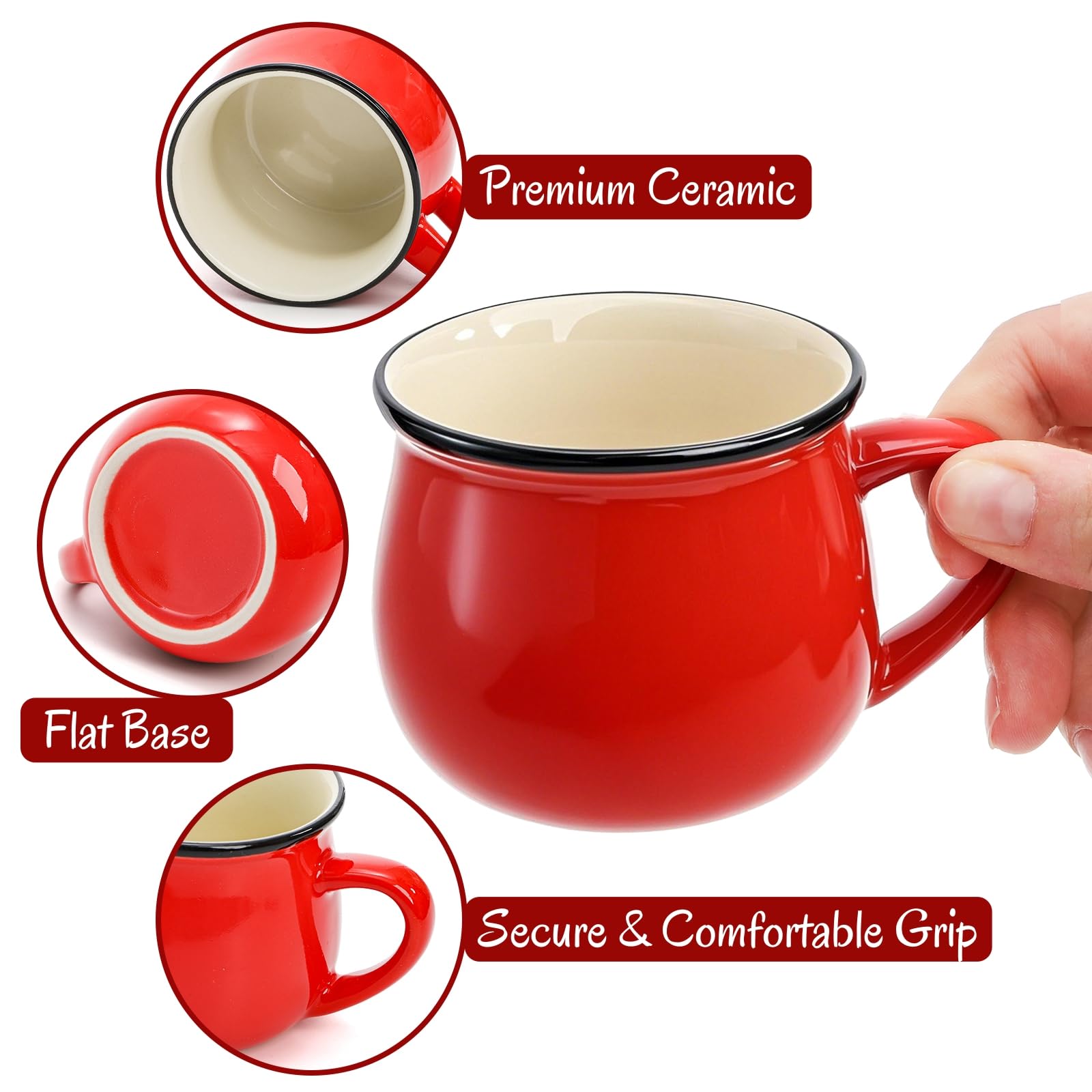 ELFULLY tazas demitasse con capacidad de 150 ml para espresso