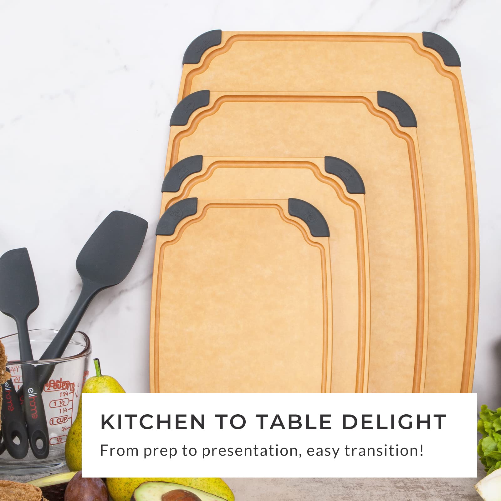 Elihome tabla de 17x13 pulgadas para preparaciones grandes