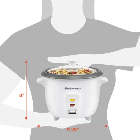 Elite Gourmet ERC-006NST, diseño compacto ideal para cocinas pequeñas.