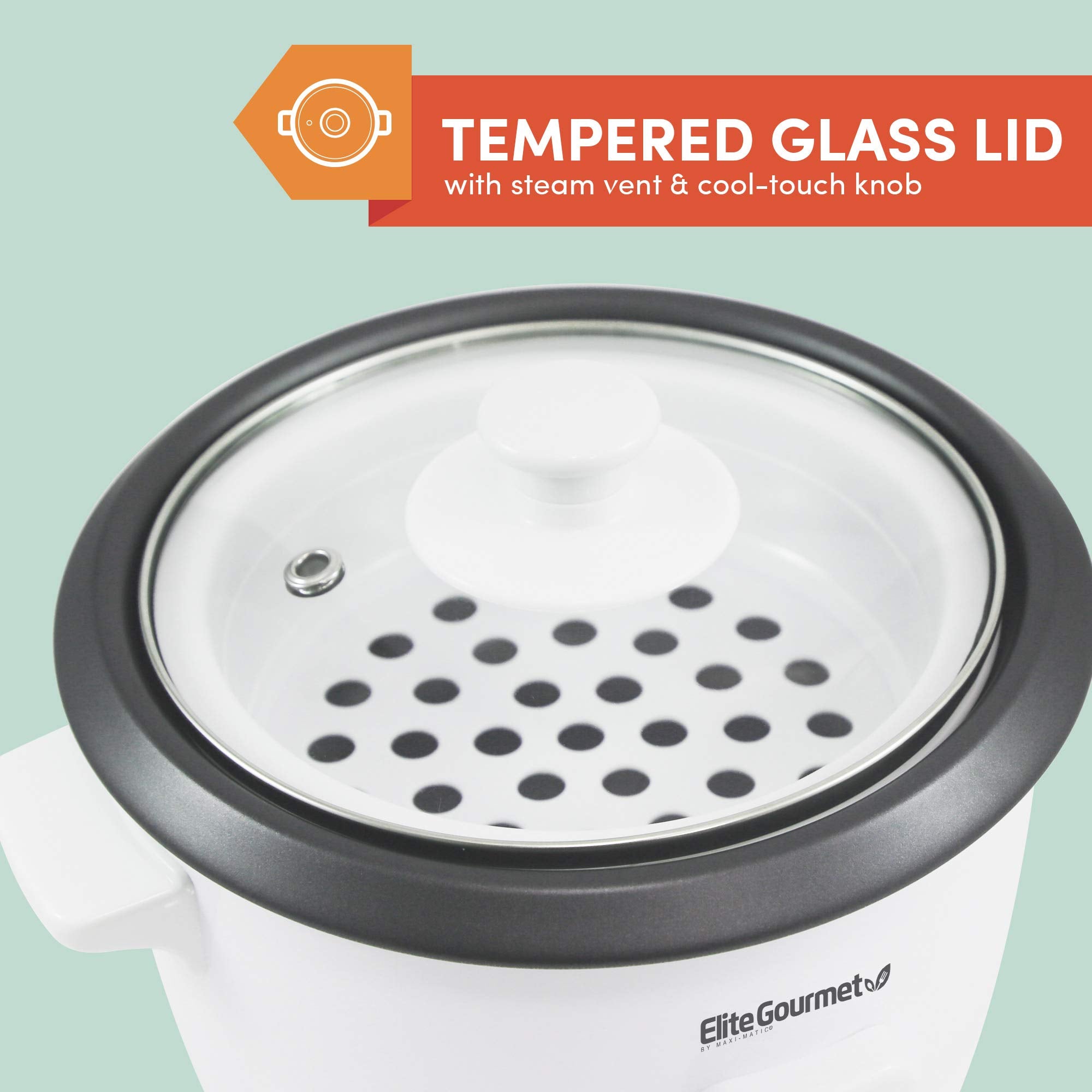 Elite Gourmet ERC-006NST, espátula para servir para porciones rápidas y limpias.