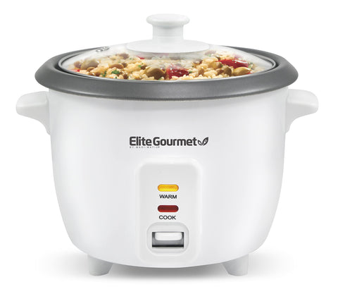 Elite Gourmet ERC-006NST, tapa de vidrio templado para ver el progreso sin abrir.