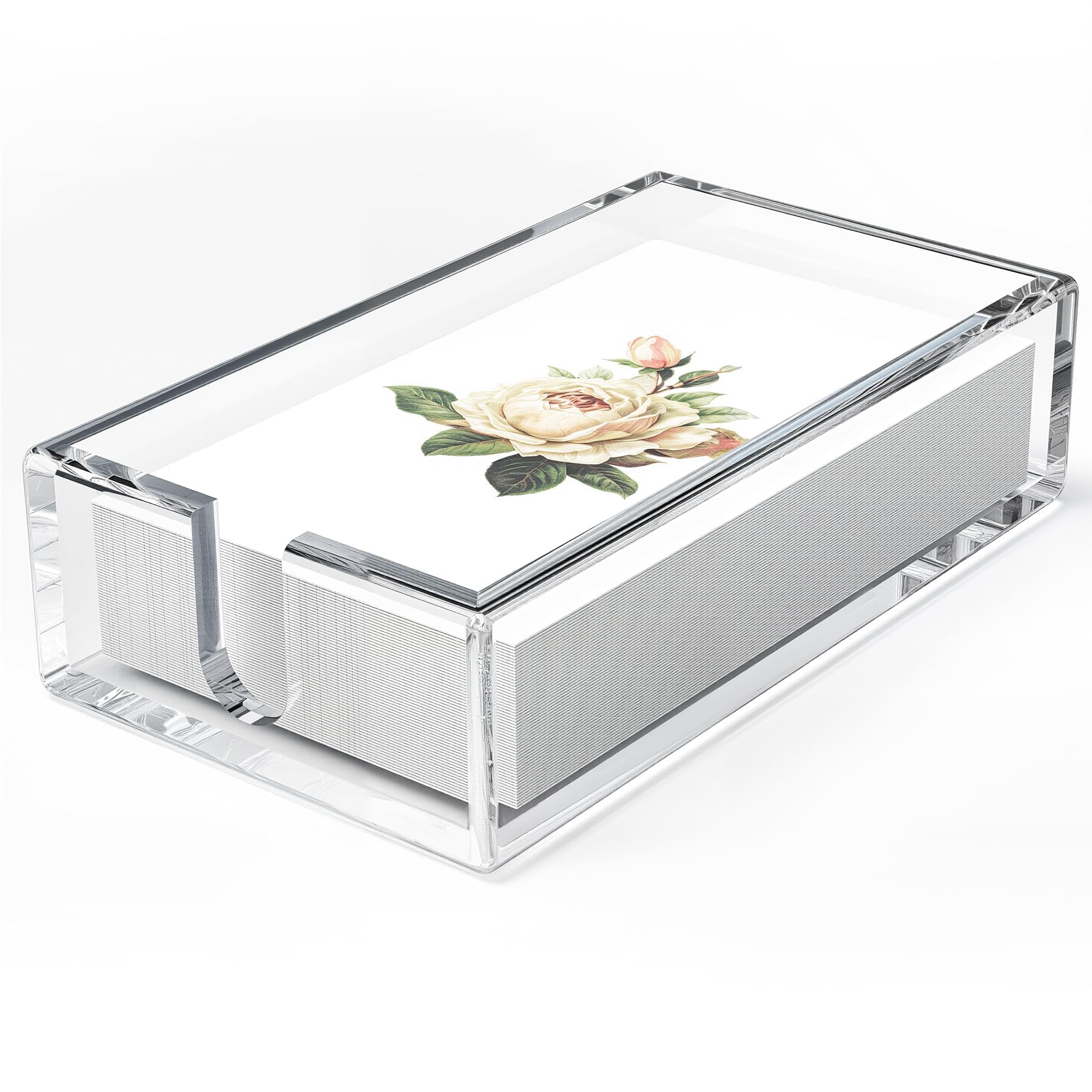 EliteSign porta-servilletas acrilico bano: soporte estable para encimeras mojadas.