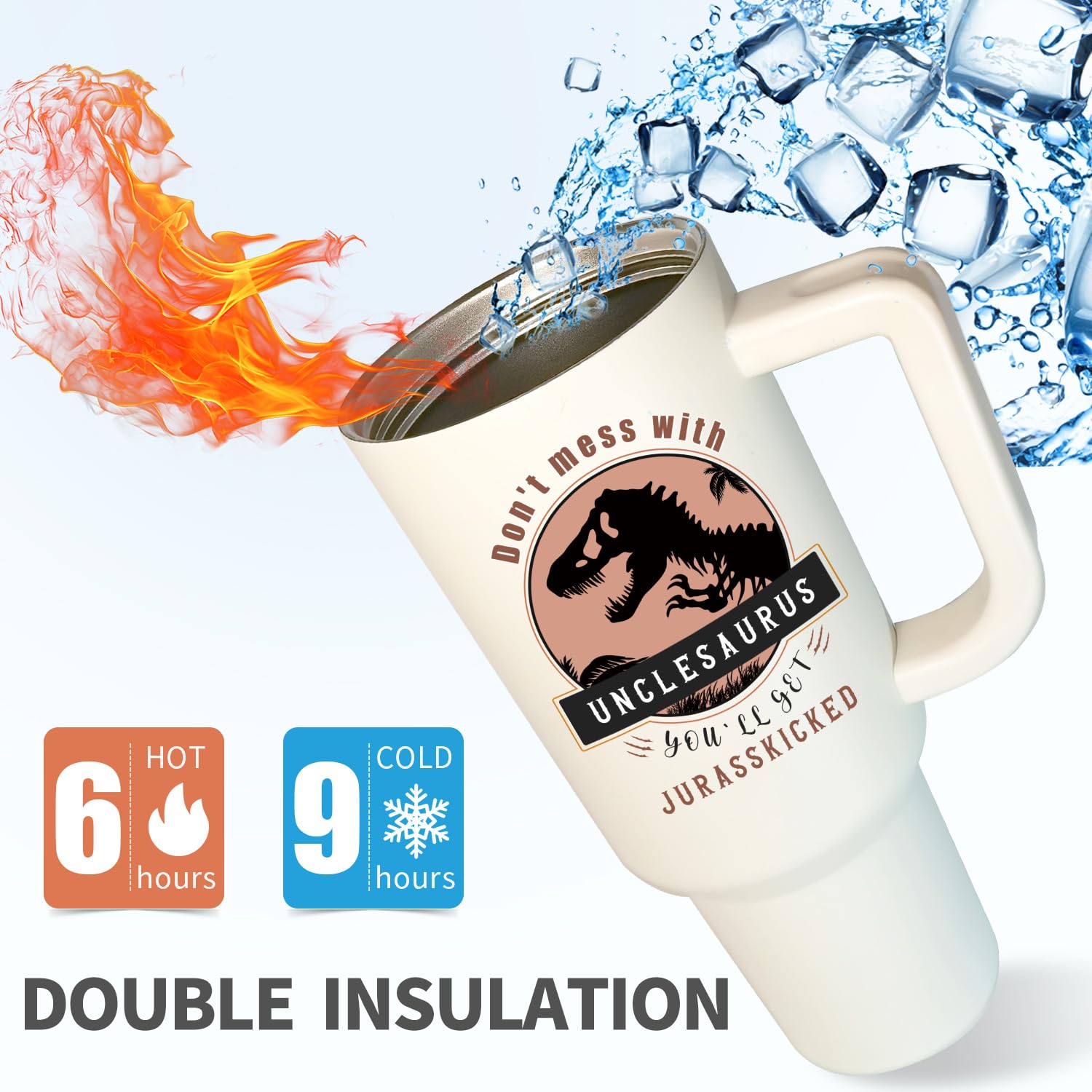 EliteOne Vaso Tío Dinosaurio ecoamigable y duradero