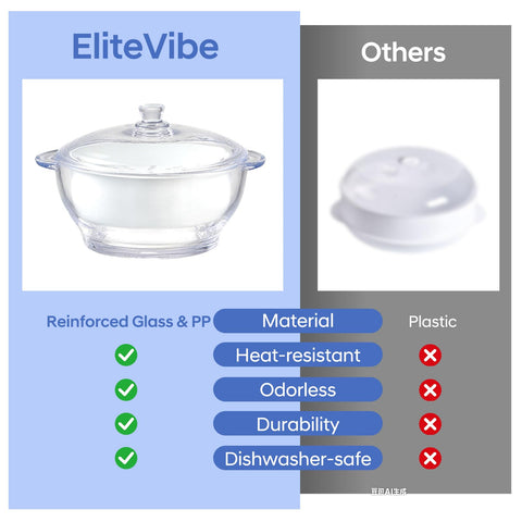 EliteVibe verduras al vapor, cocción rápida y saludable.