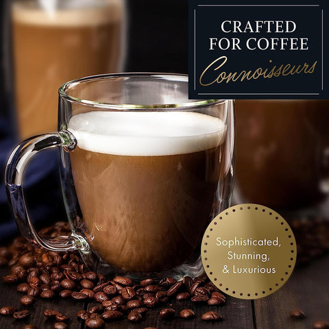 Elixir Glassware: taza 16oz con aislamiento térmico y condensación reducida