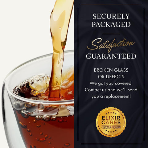 Elixir Glassware: taza 16oz lavable en lavavajillas, limpieza fácil