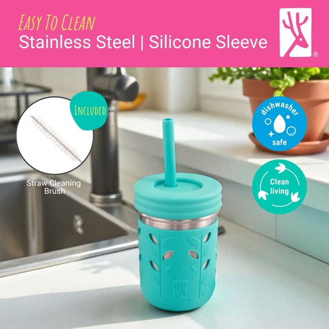 Funda de silicona Elk and Friends protege el vaso durante juegos y viajes.