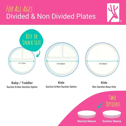 Elk and Friends: plato antideslizante para mesa, ideal para meriendas y cenas.
