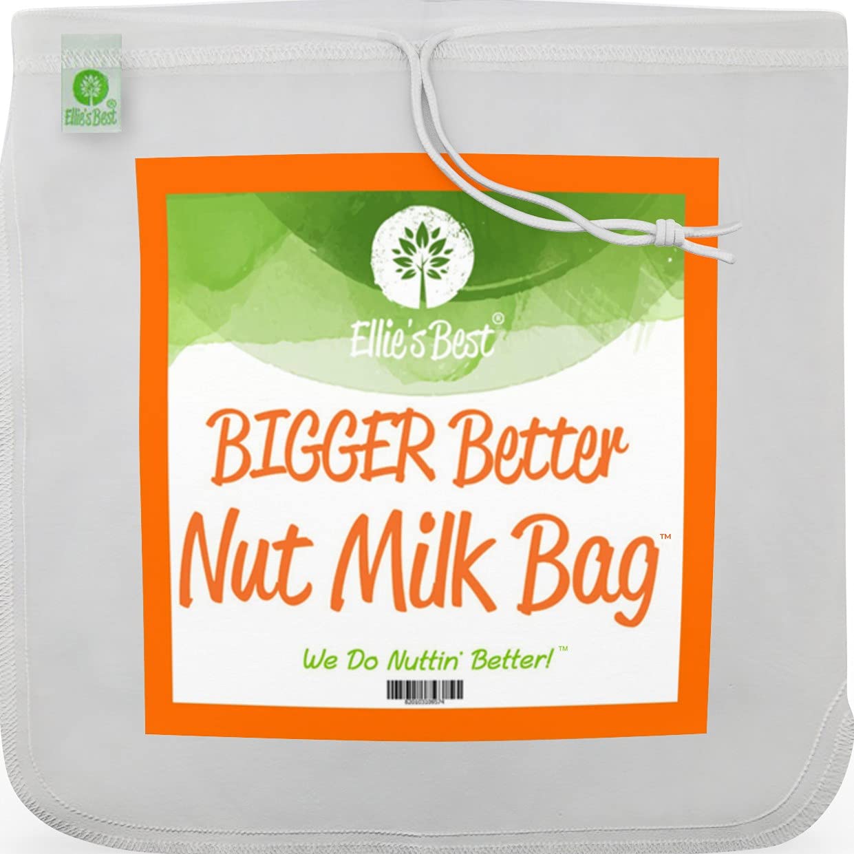 Ellie's Best bolsa leche de nuez Pro XL con malla fina para resultados suaves
