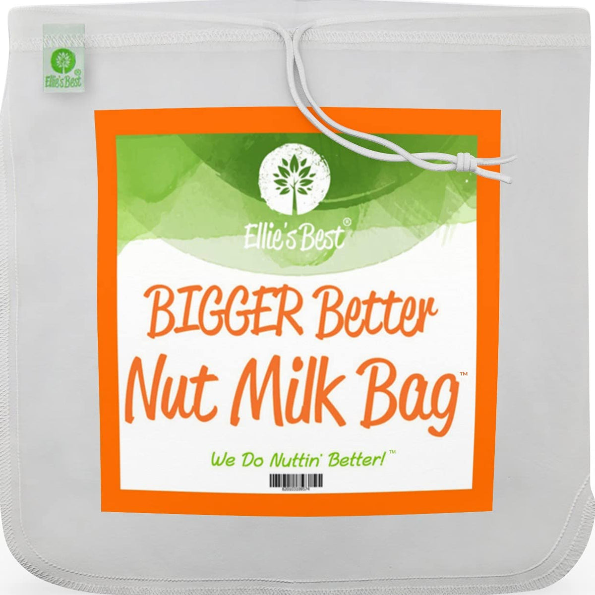 Ellie's Best bolsa leche de nuez Pro XL con malla fina para resultados suaves