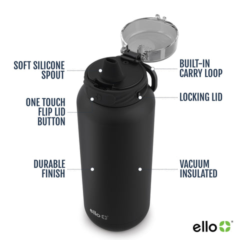 Ello Cooper con tapa anti derrames y bloqueo para seguridad.