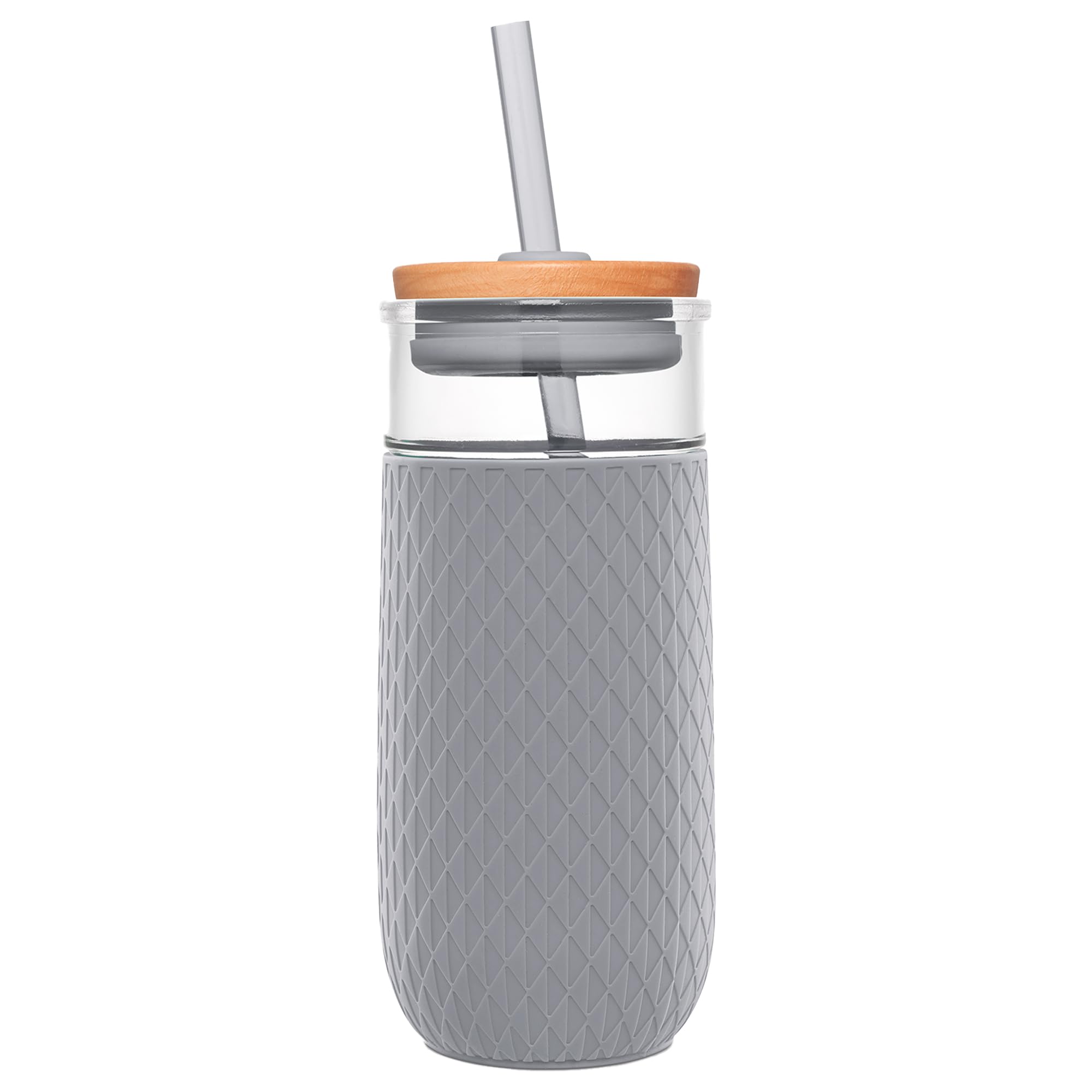 Vaso Ello Devon de cristal 18 oz, sin sudor, para llevar.