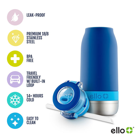 Boquilla de silicona removible de Ello Emma facilita la limpieza y la experiencia de beber.