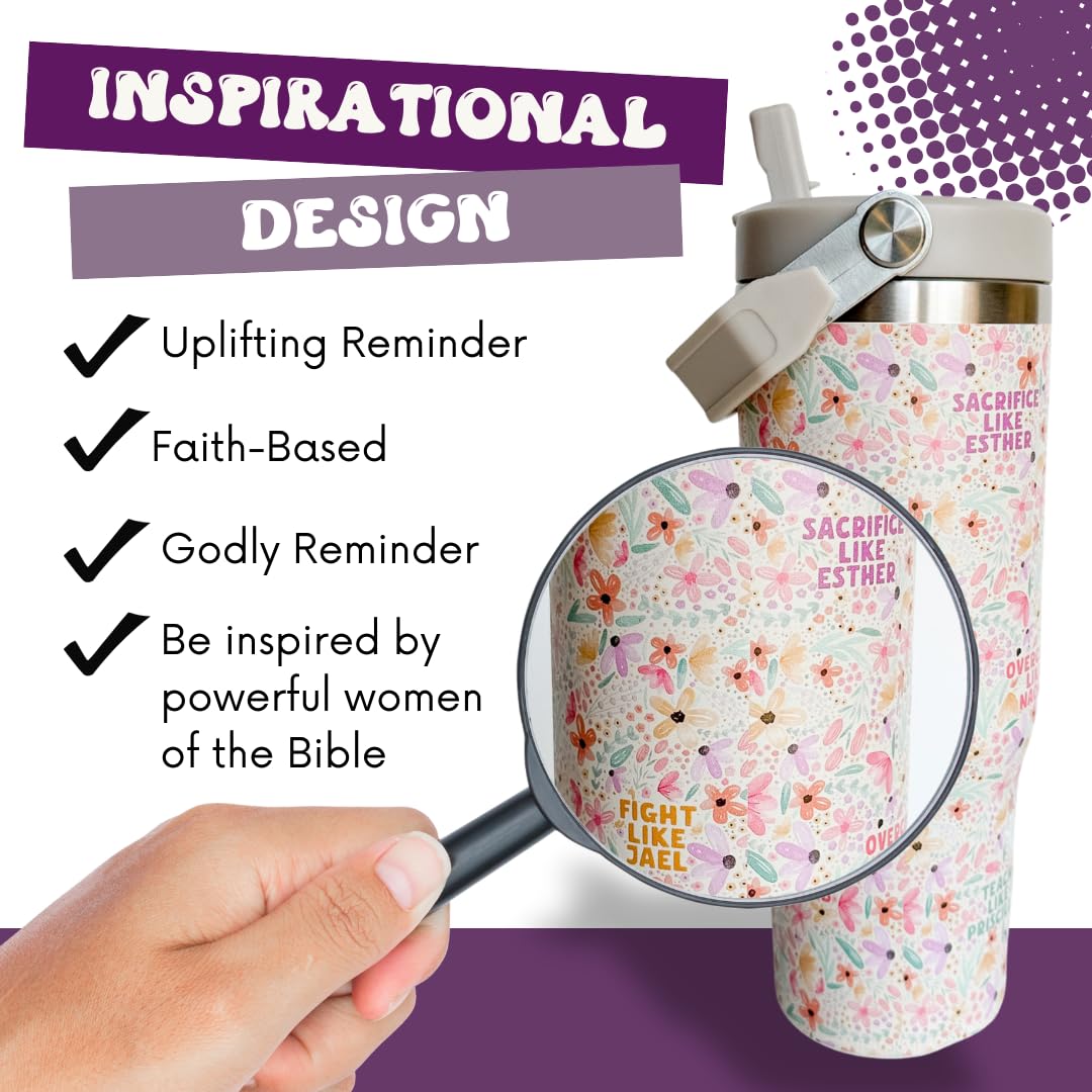 Elly and Grace tumbler incluye pajita para beber sin derrames