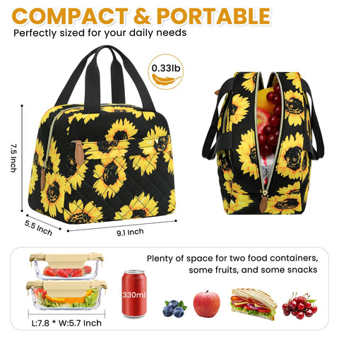 Bolsa ELONGRIVER de almuerzo frontal con bolsillo, para llaves y teléfono fácilmente.