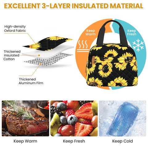 ELONGRIVER bolsa interior aislado, mantiene alimentos frescos por horas durante el día.