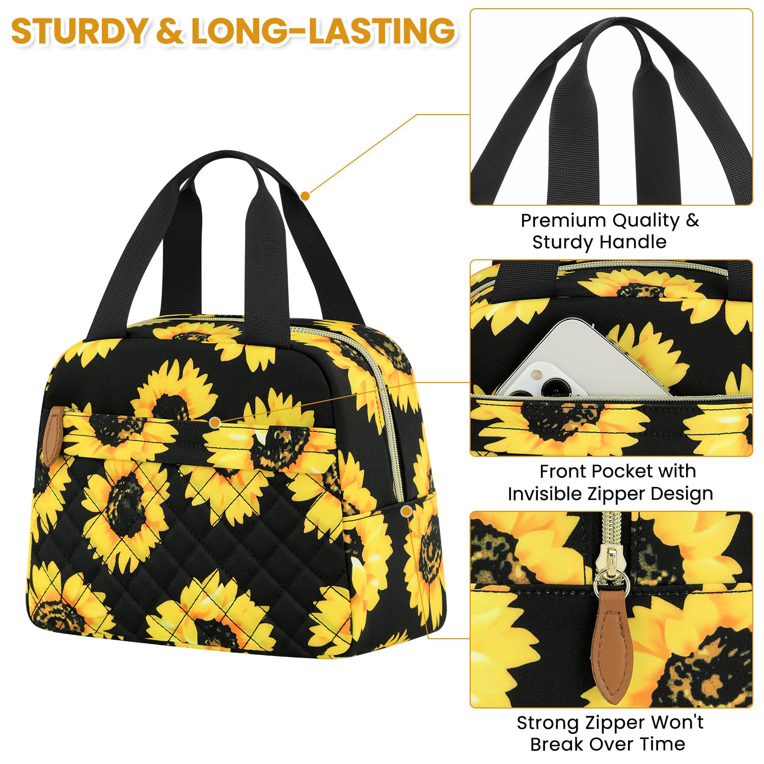 Bolsa de Oxford impermeable ELONGRIVER, resistente y fácil de limpiar para uso diario.