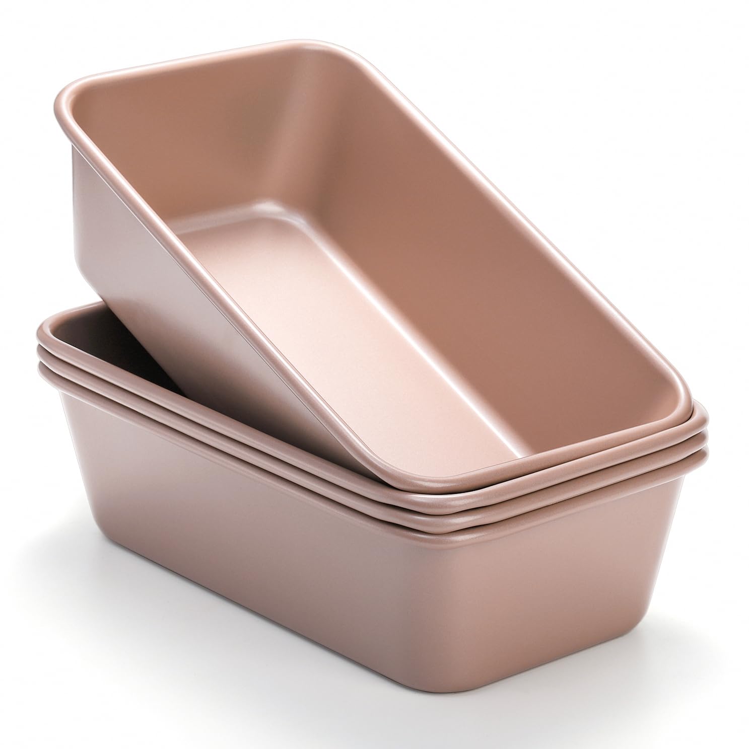 Elsjoy molde rectangular para pan de 9.5x5.5 pulgadas ofrece desmolde rápido.