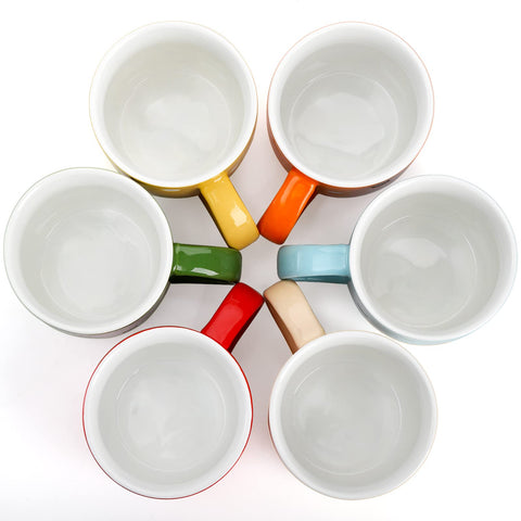 Taza Elsjoy lunares rojo para desayuno rápido