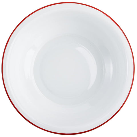 Elsjoy tazón esmaltado duradero para cocina rústica, complementa decoraciones clásicas.