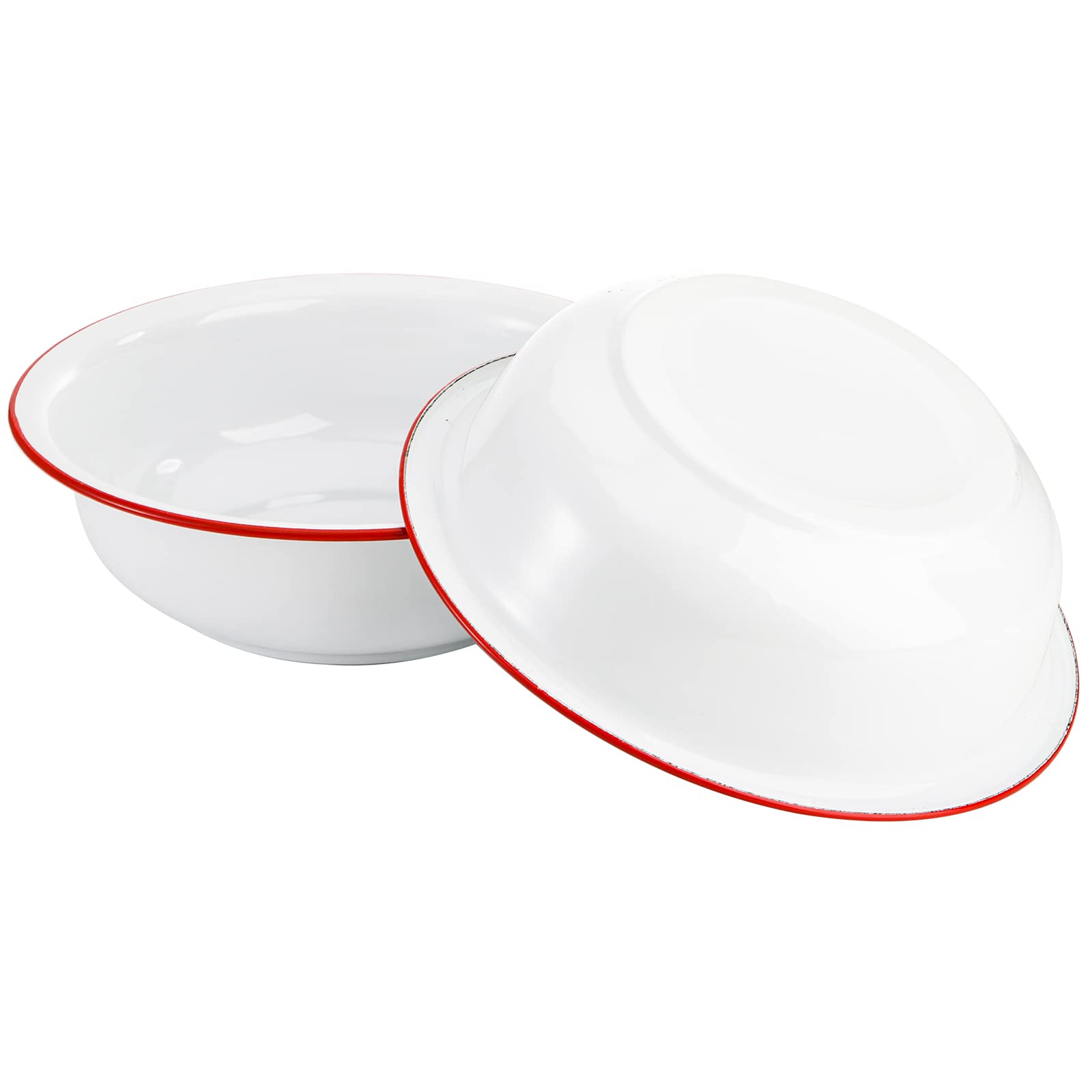 Elsjoy tazón esmaltado para postres, estilo vintage y práctico para servir.
