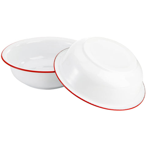 Elsjoy tazón esmaltado para postres, estilo vintage y práctico para servir.