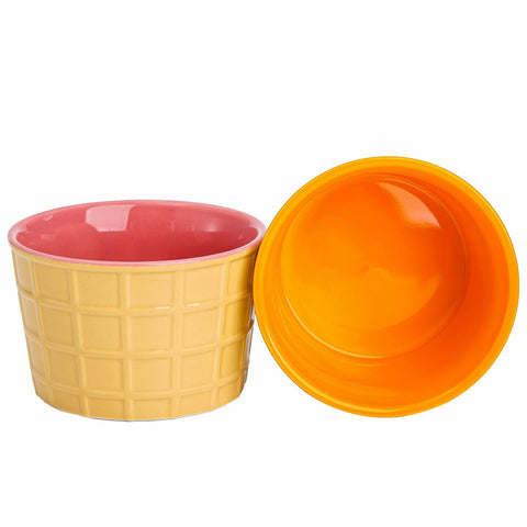 Elsjoy tazones cerámicas con diseño vibrante de seis colores
