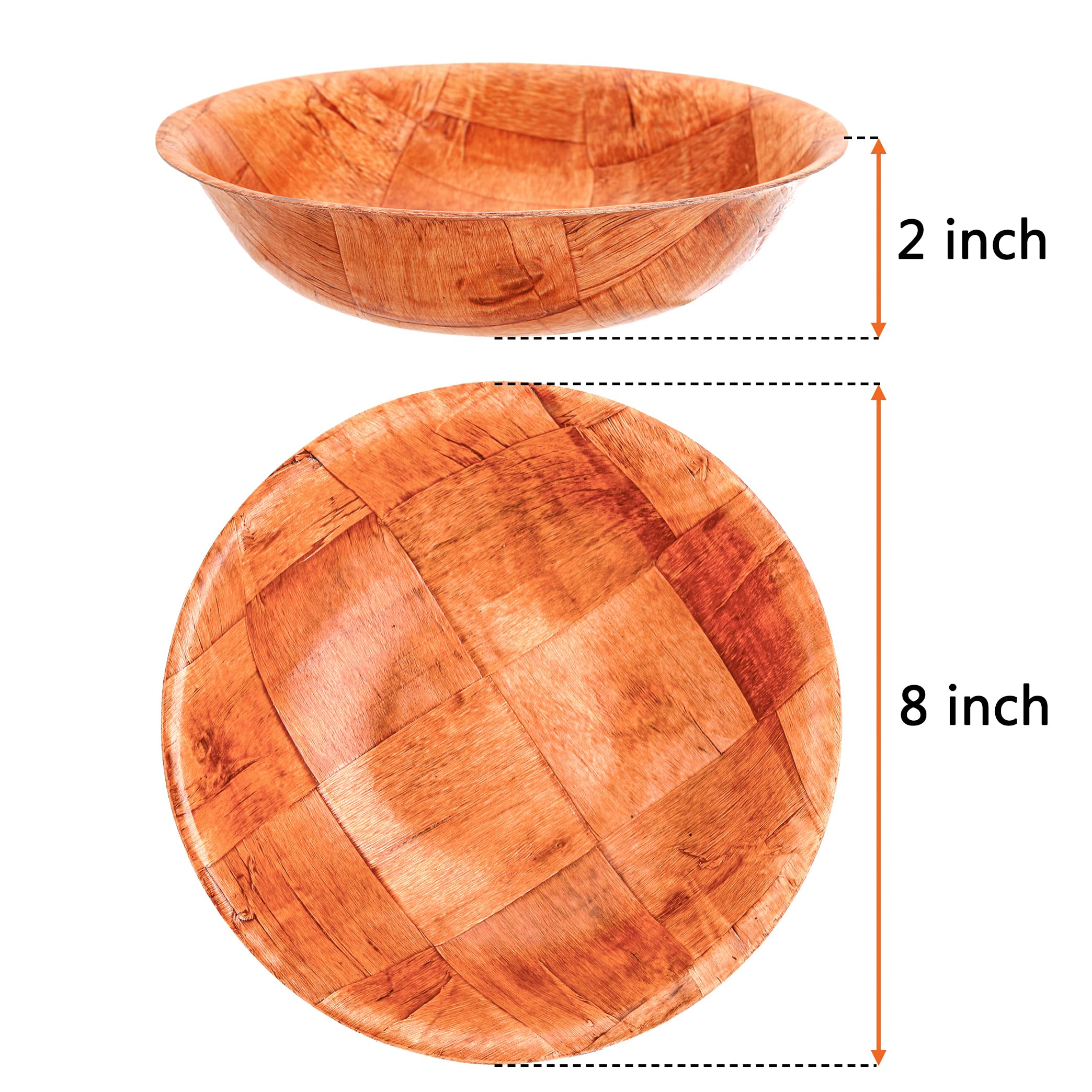 Elsjoy tazones apilables de madera para ahorrar espacio en la cocina