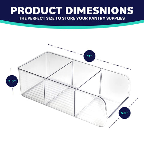 ELTOW organizador de alacena para condimentos y paquetes ordenados.