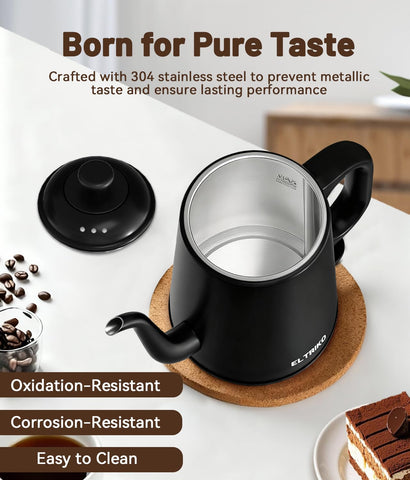 ELTRIKO hervidor compacto ahorra espacio y añade orden.