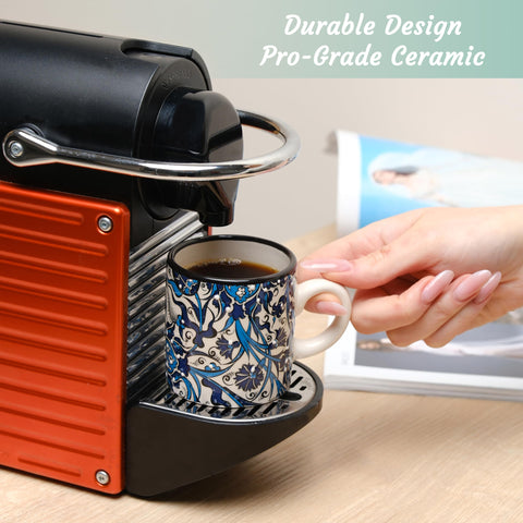 Tazas espresso de 2,75 pulgadas, Elyese, tamaño ideal para cappuccino.