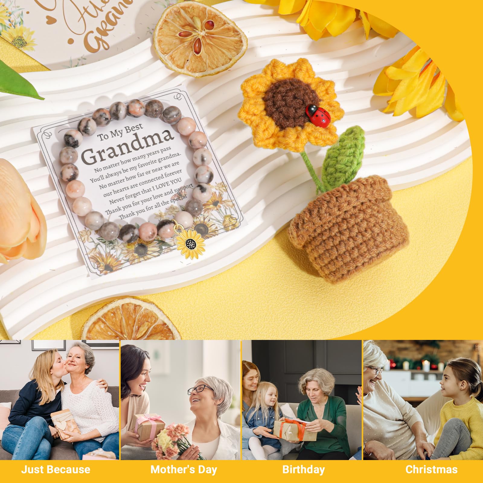 Girasol tejido decorativo de Elysirise, ilumina y aporta calidez al hogar