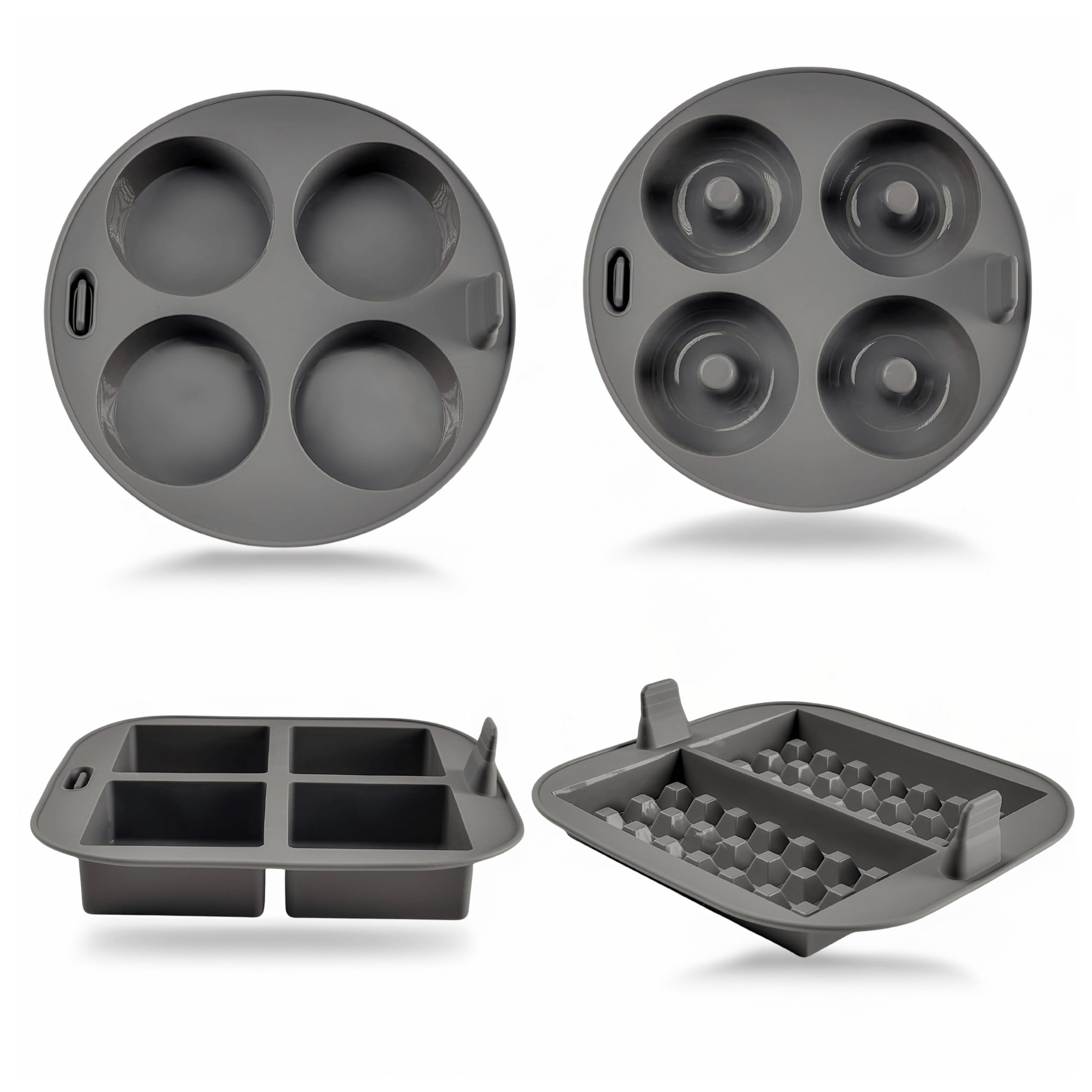 EM moldes de silicona para freidora de aire ideal para bizcochos esponjosos y desmoldeo fácil.