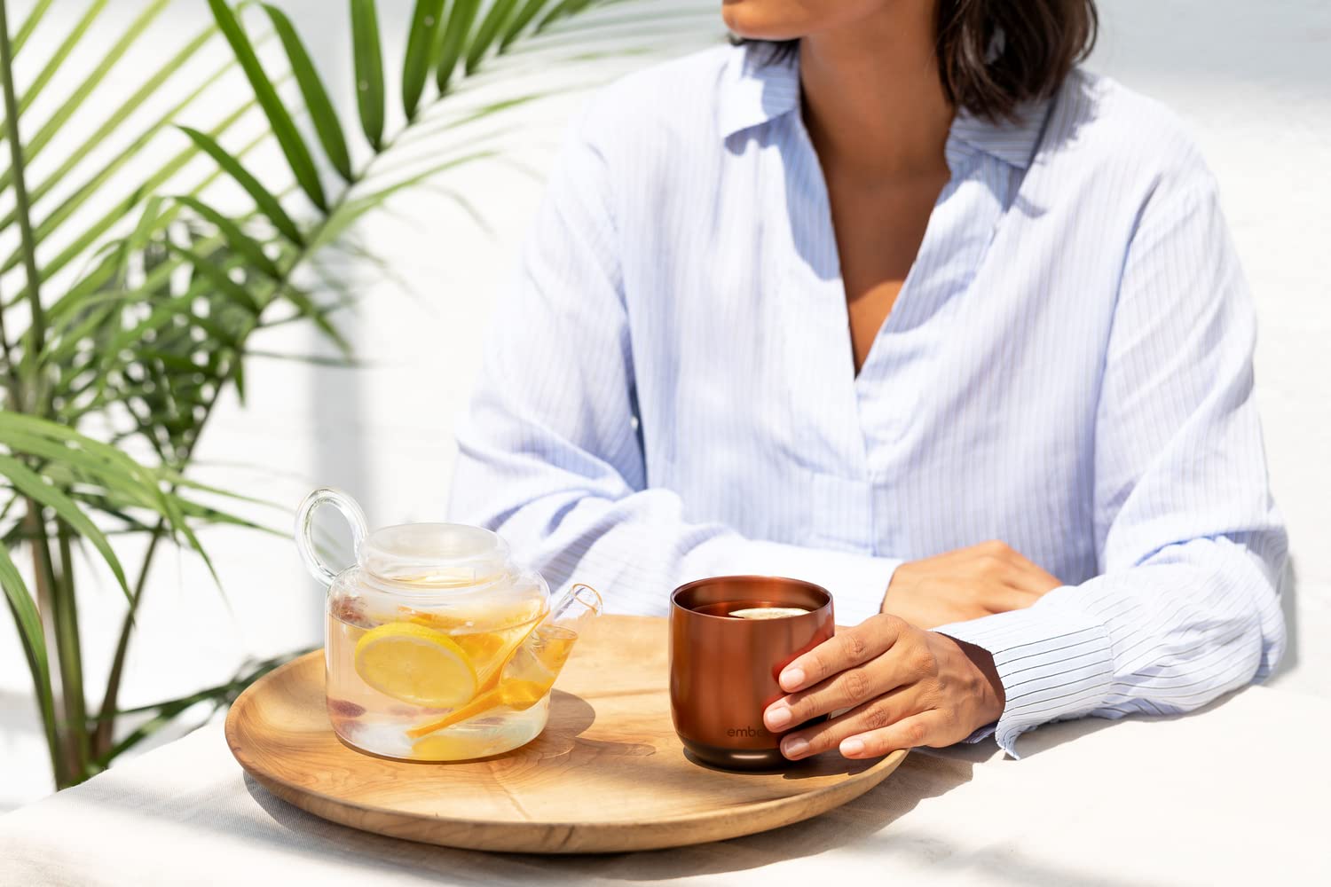 Taza Ember con batería de larga duración de 90 minutos.