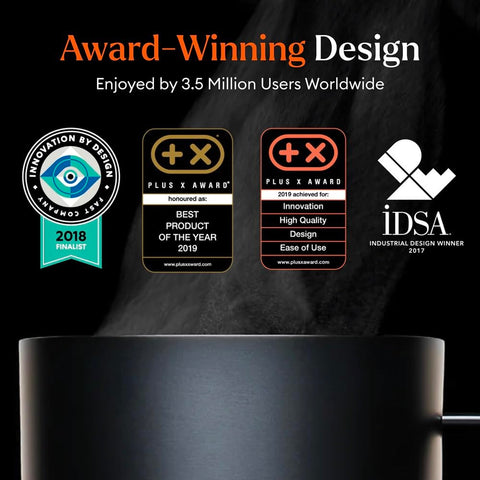 Ember Taza IPX7, segura para inmersión ligera.