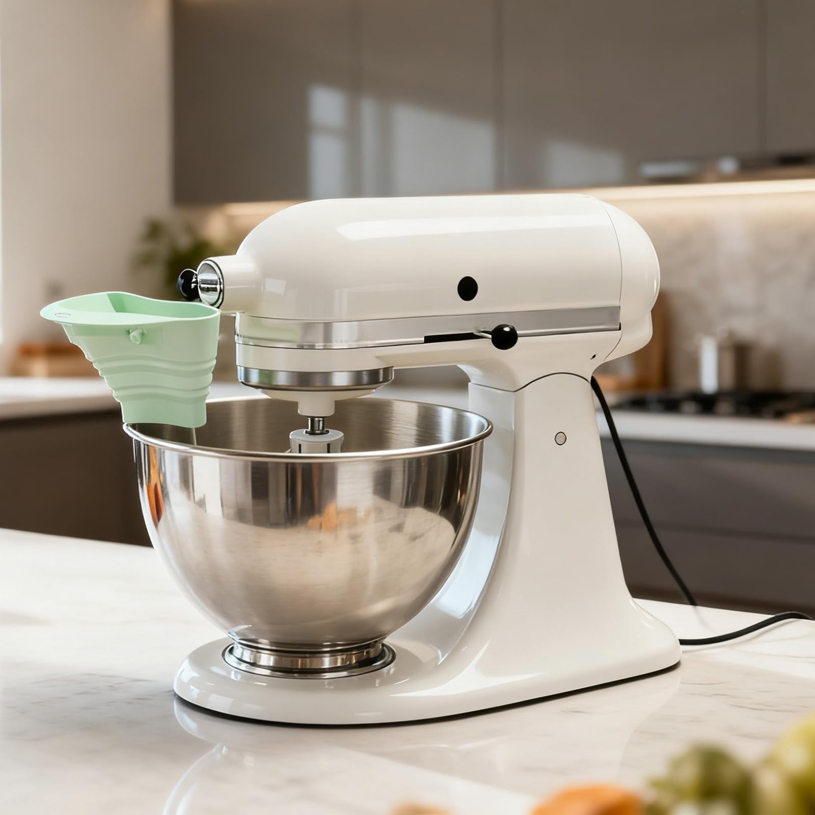 Embudo compatible con modelos KitchenAid de 5 cuartos inclinables