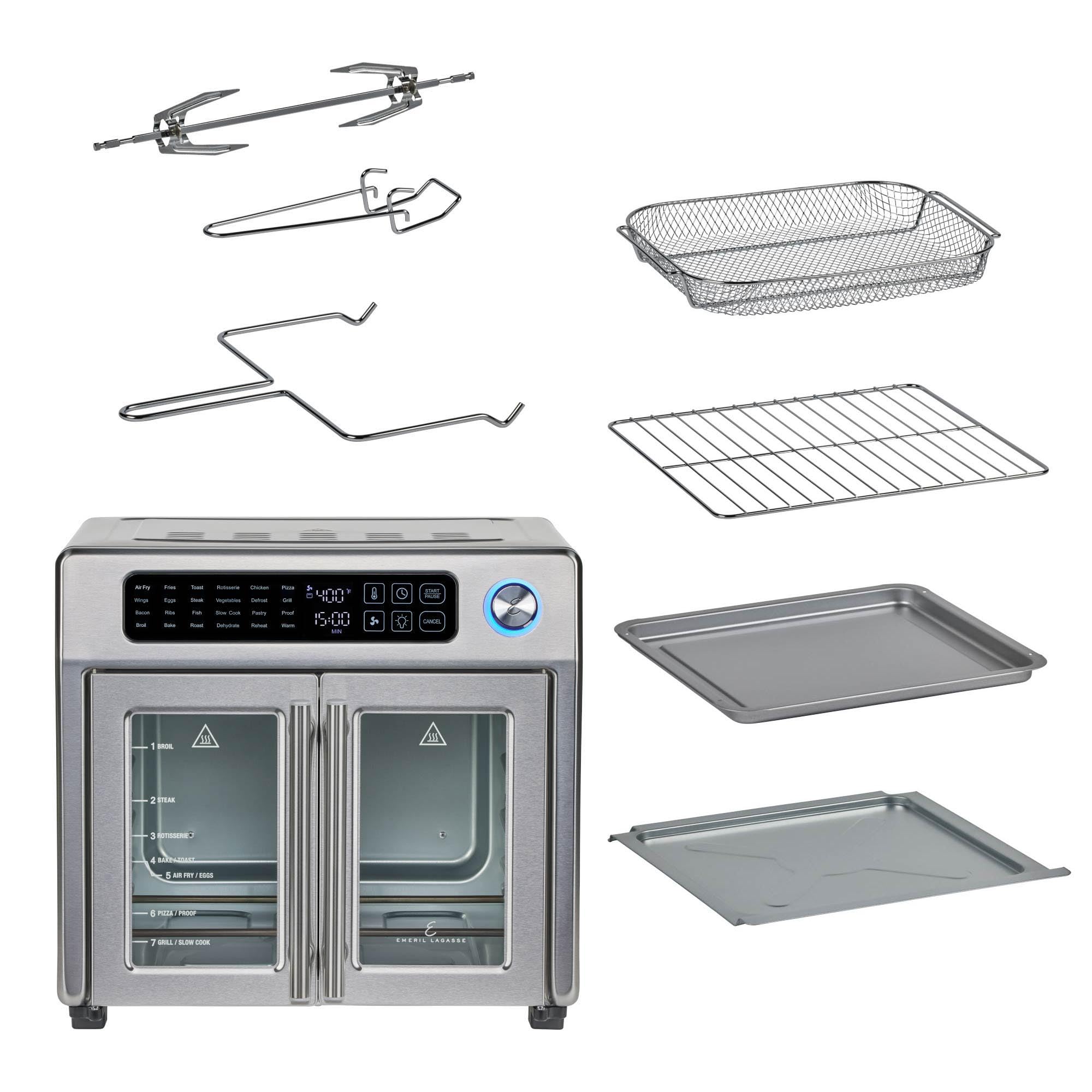Emeril Lagasse exterior-acero-inoxidable añade estilo y facilita la limpieza.