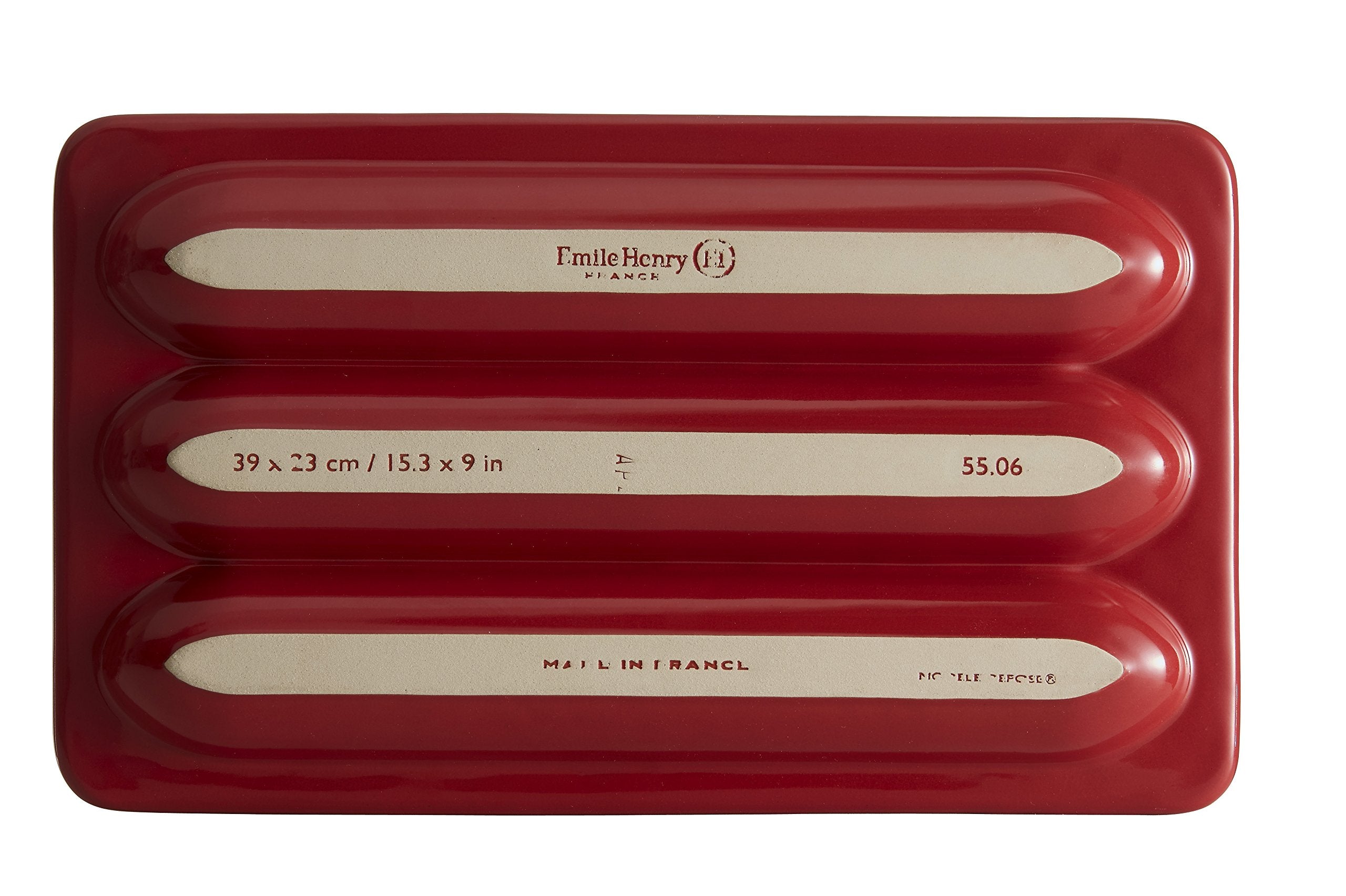Emile Henry Baguette Baker Burgundy receta incluida guía paso a paso