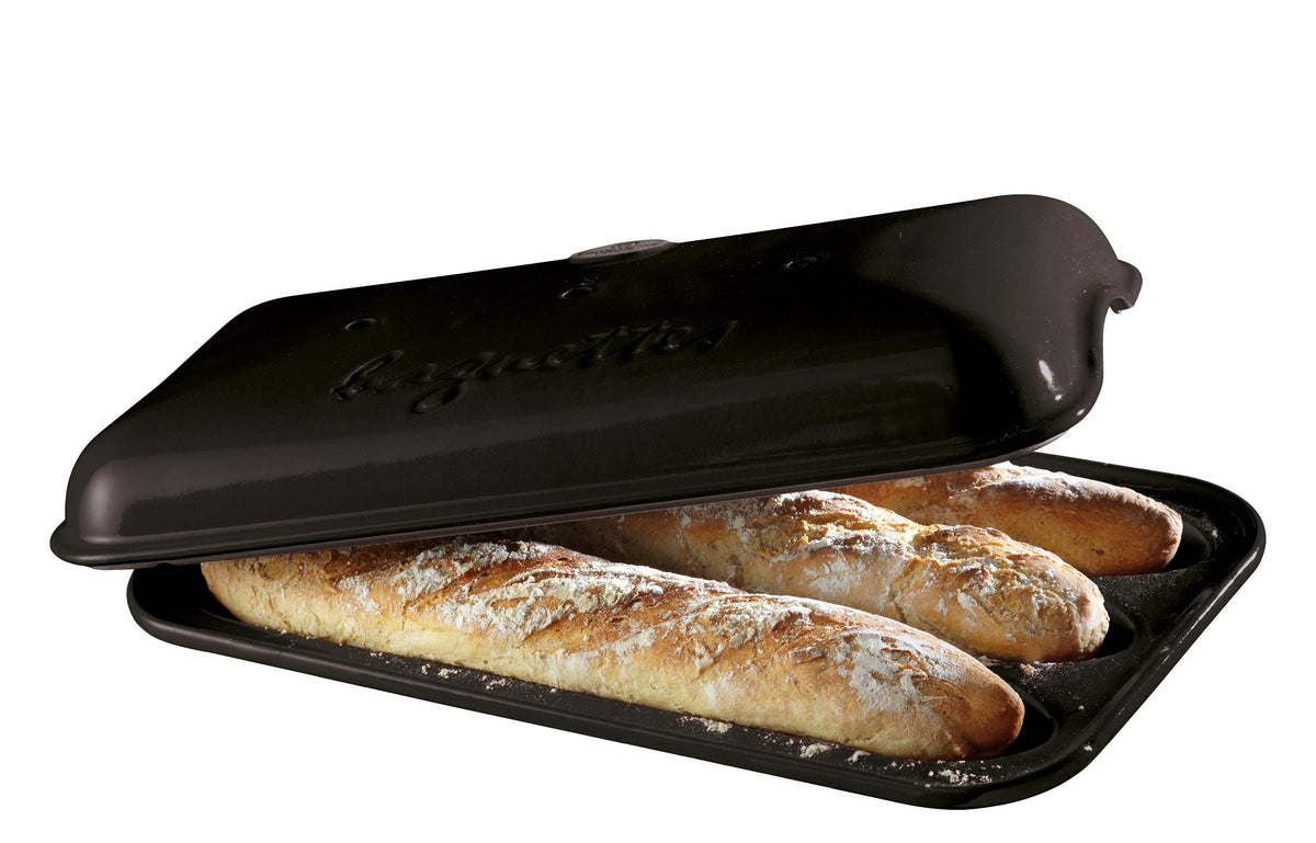 Emile Henry Baguette Baker grafito: baguettes crujientes.