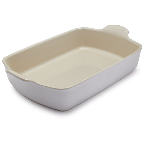 Emile Henry bandeja rectangular fabricada en Francia, resistente y versátil para horno y congelador.