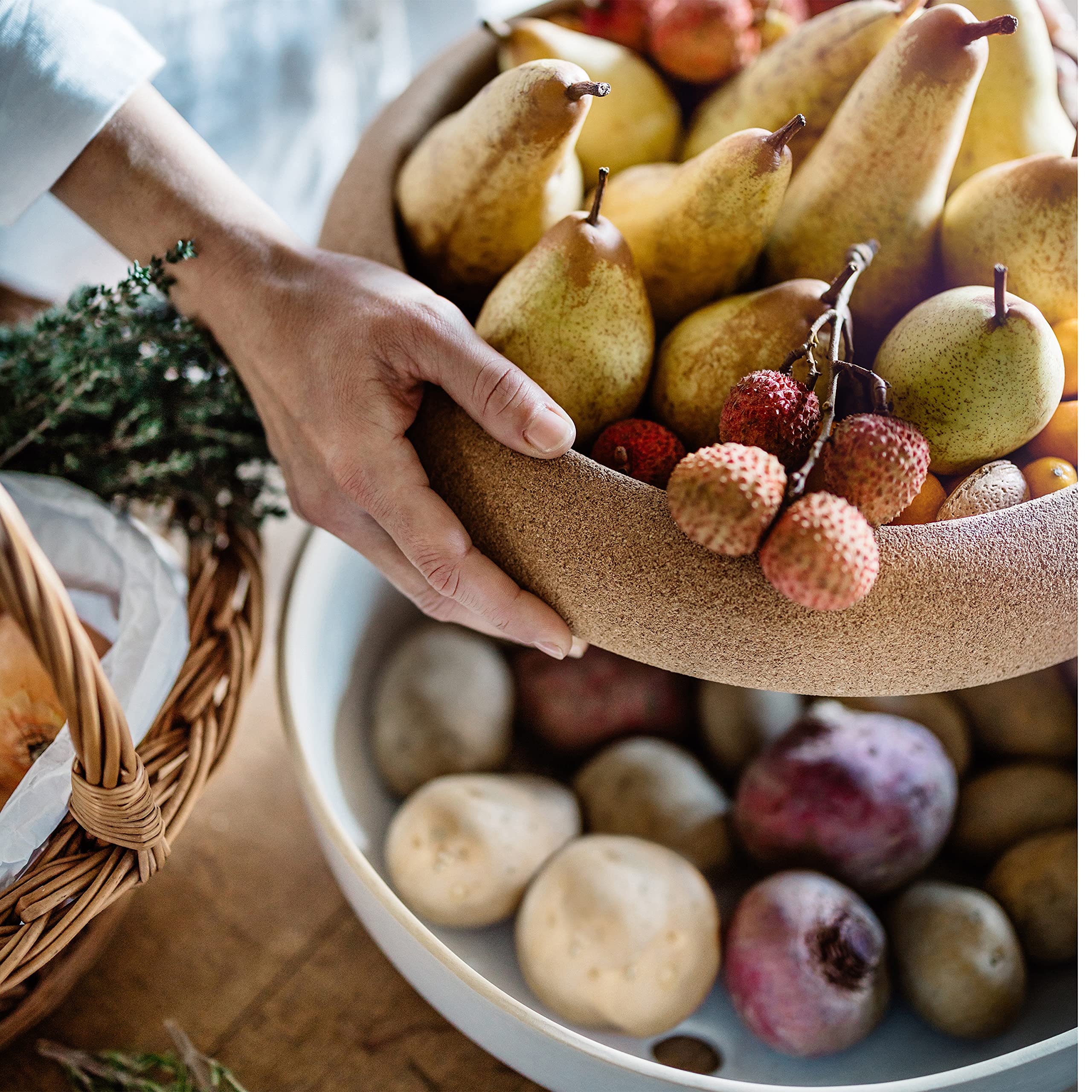 Emile Henry despensa-mini-verduras organiza papas y cebollas con facilidad