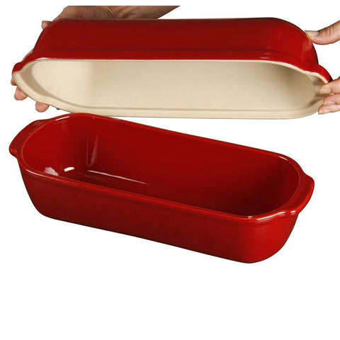 Emile Henry pan italiano base con relieves evita que la masa se pegue
