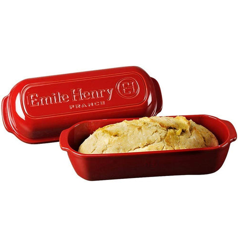 Emile Henry pan italiano con manijas de la tapa fácil de manipular