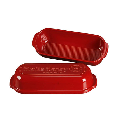 Emile Henry pan italiano con tapa abovedada mantiene humedad para miga suave