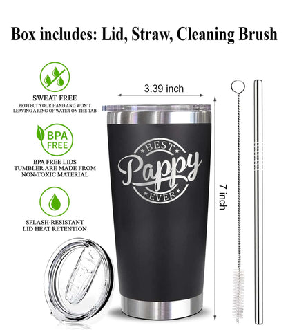 Emily Gift tumbler con aislamiento al vacío 20 oz, mantiene bebidas frías o calientes